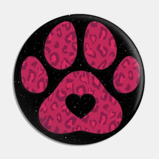 Paw bear hearts pink cute mom Pin