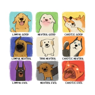 Doggo Alignment Chart T-Shirt