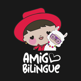 Amigo Bilingue Sara and her llama T-Shirt