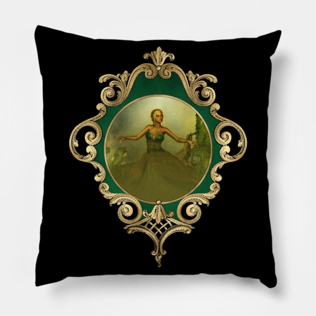 Wonderful fairy in a fantasy world Pillow by Nicky2342