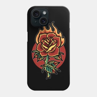 burning rose tshirt Phone Case