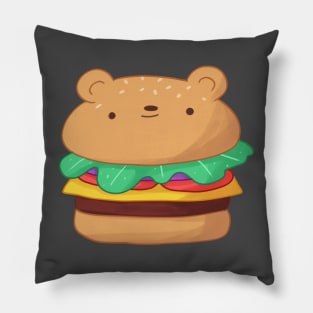 Cheeseburger bear Pillow