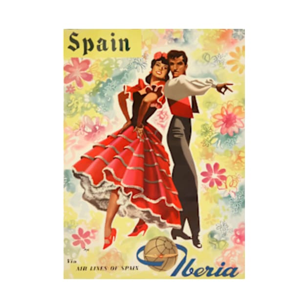 Retro, vintage Spanish Flamenco dancers by Petko121212