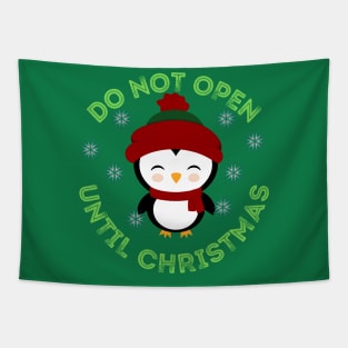 cute christmas 2021 do not open until christmas Tapestry