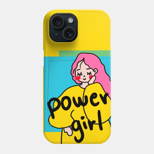 power girl Phone Case by hayouta shop