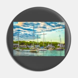 Falmouth Harbor Cape Cod Pin