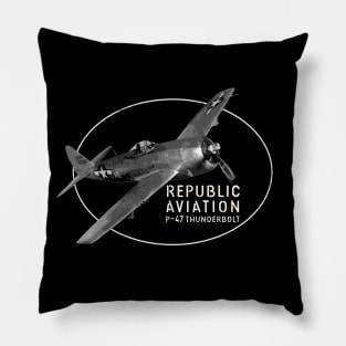 Republic P-47 Thunderbolt "Jug" WW2 fighter plane Pillow