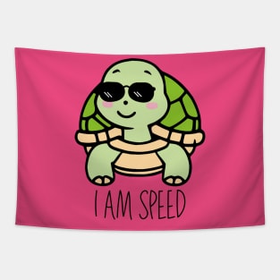 I Am Speed - Cute Turtle Tapestry