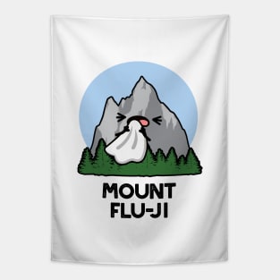 Mount Flu-ji Funny Mountain Pun Tapestry