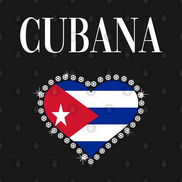 Camiseta de Mujer Cubana Cuban Girl Women T-shirt by soccer t-shirts