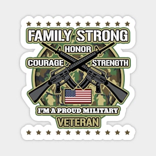 Military Veteran Family Strong Magnet