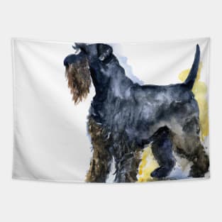 Watercolor Giant Schnauzer - Dog Lovers Tapestry