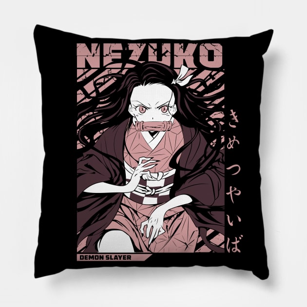 Nezuko Kamado Pillow by WoodShop93