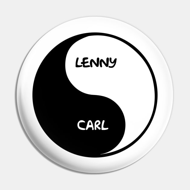 YinYang Lenny Carl Pin by Rock Bottom