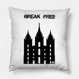 Break Free Black Pillow