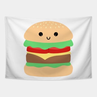 Hamburger Cute Kawaii design Tapestry