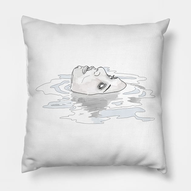 Ophelia Pillow by Animal Surrealism