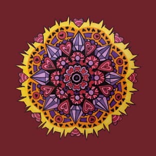 Electric Heart Mandala T-Shirt