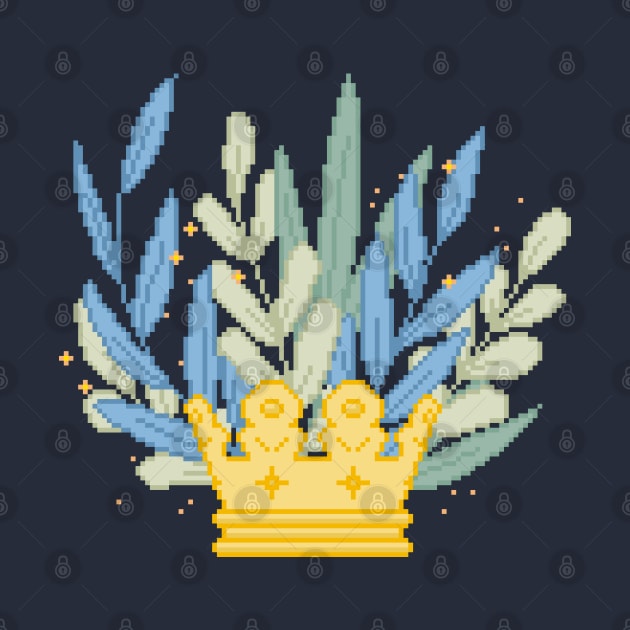 Pixel Floral Crown by kristincreates