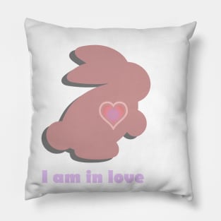 Bunny in love Pillow