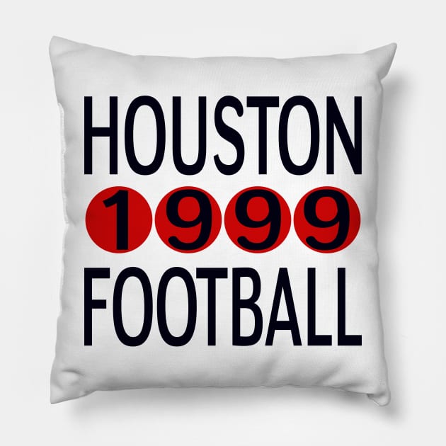 Houston 1999 football Classic Pillow by Medo Creations