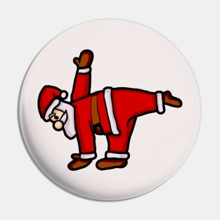 Santa Claus Doing Yoga Pin