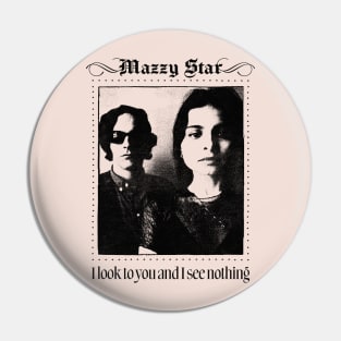 Mazzy Star / Vintage Style Faded Lyric Design Pin