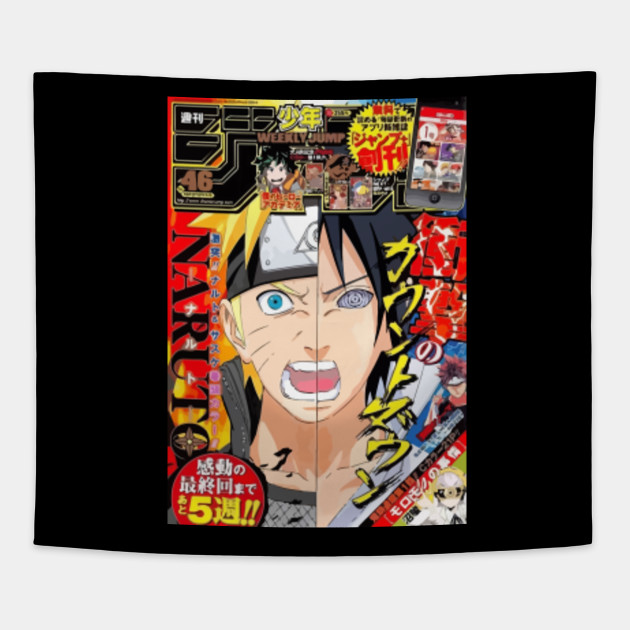 Manga Cover Naruto Shippuden Manga Tapestry Teepublic