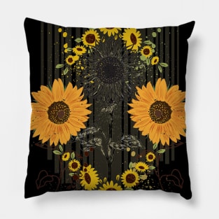 Little Aesthetic Sunflower Pillow