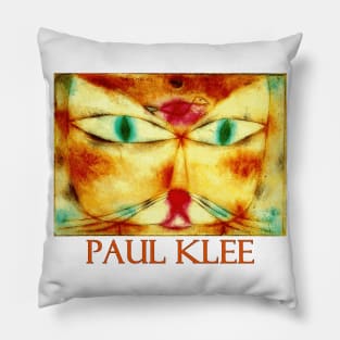 Cat and Bird by Paul Klee Pillow