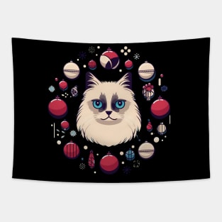 Ragdoll Cat Xmas  Ornament, Love Cats Tapestry