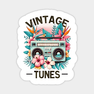 Vintage tunes - 80s Nostalgia Retro Magnet