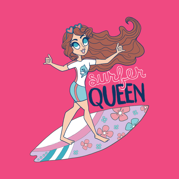 Surfer Queen by katidoodlesmuch