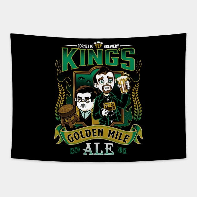 Golden Mile Ale - World's End - Craft Beer Tapestry by Nemons