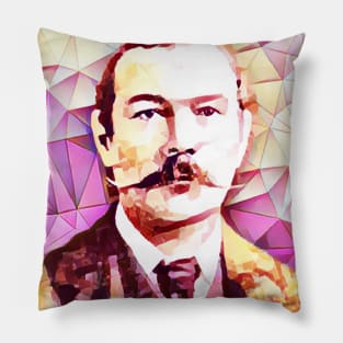 Arthur Conan Doyle Pink Portrait | Arthur Conan Doyle Artwork 13 Pillow