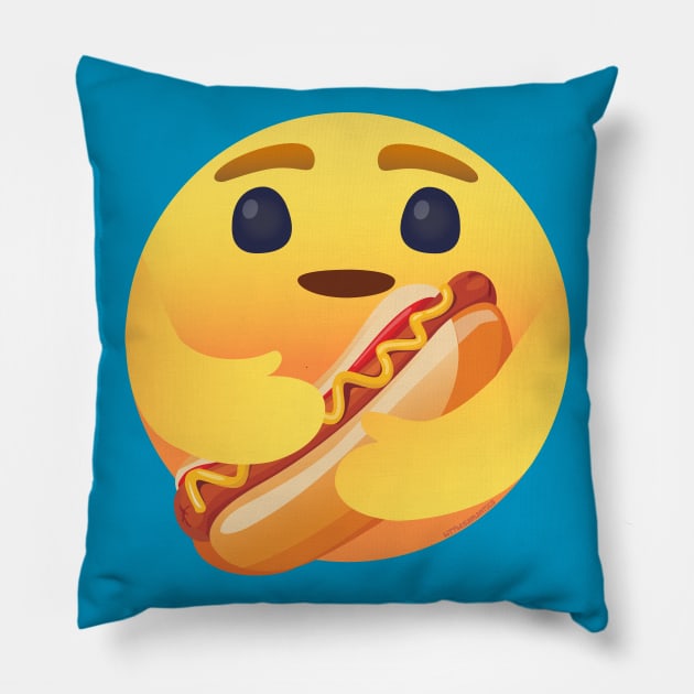 Hot Dog Lover Pillow by littleSamantics