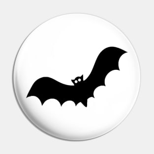 Halloween Bat Silhouette Pin