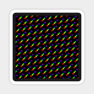 LGBTQ | Hashtag Pattern Magnet