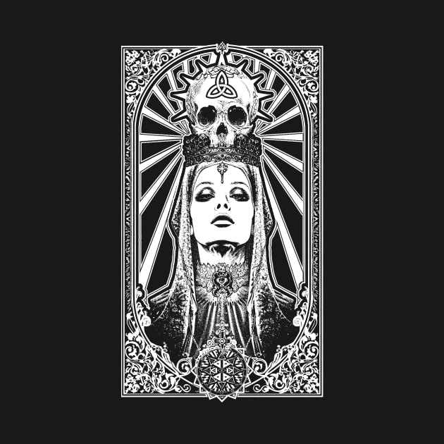 Occult Black Maiden of the Esoteric Mother Mary Queen of the Universe T Shirt by Esoteric Origins