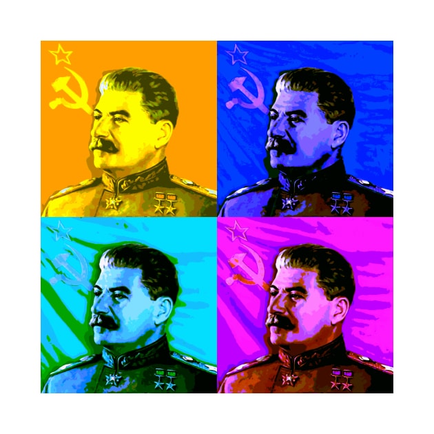 Pop Art - Joseph Stalin by Naves