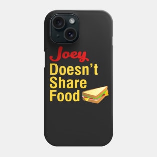Joey Doesn't Share Food Phone Case