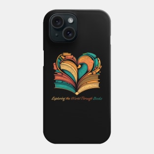 Exploring the World Through Books Phone Case