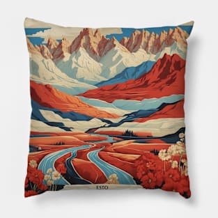 Idaho United States of America Tourism Vintage Poster Pillow