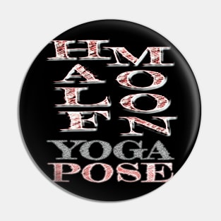 Half moon yoga pose Pin