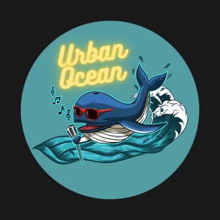 Urban Ocean Crooner Whale (Classic Logo) T-Shirt