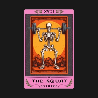 The Squat Tarot Card, Bodybuilder Weightlifting T-Shirt