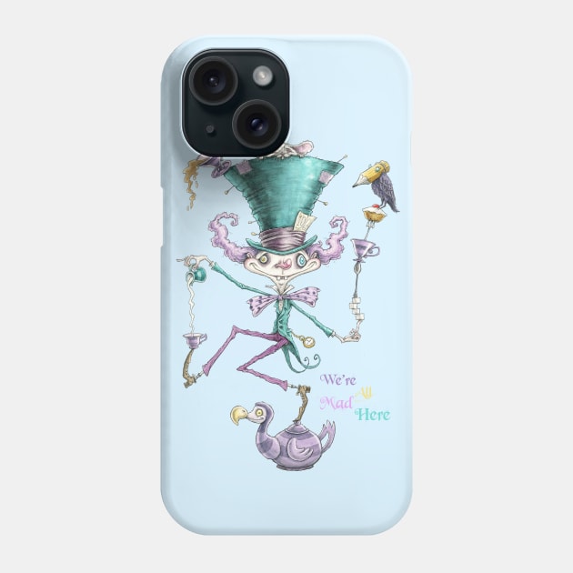 Tea Time Madness Phone Case by PickledCircus