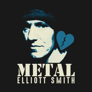 Elliott Smith Heart Metal T-Shirt