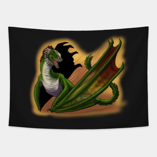 Dragon Yawn Tapestry by shivaesyke