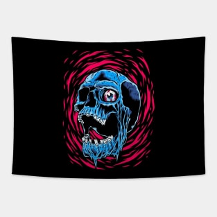 Melted Skull Tapestry